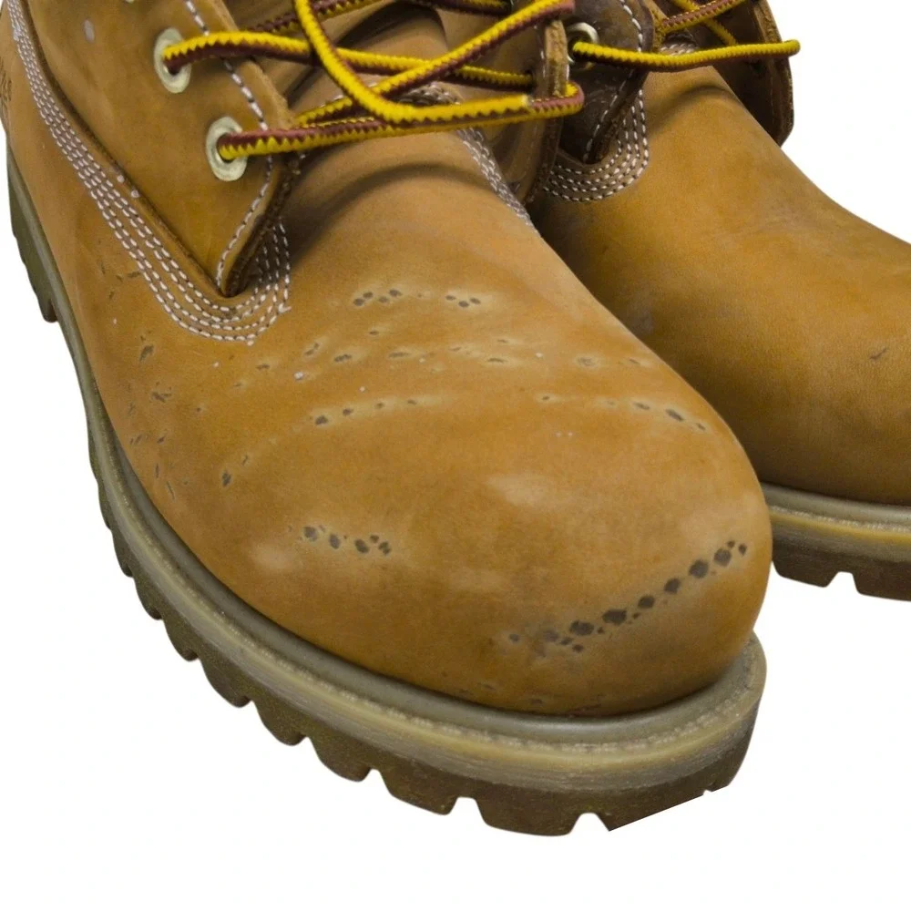 Timberland 6 Inch Premium Waterproof Boots‎ Wheat Nubuck Leather Mens Work Boots